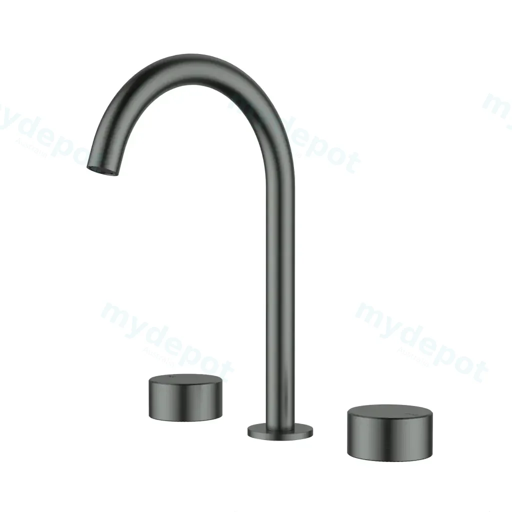 Hali 1/4 Turn C/D Basin Setr Gun Metal