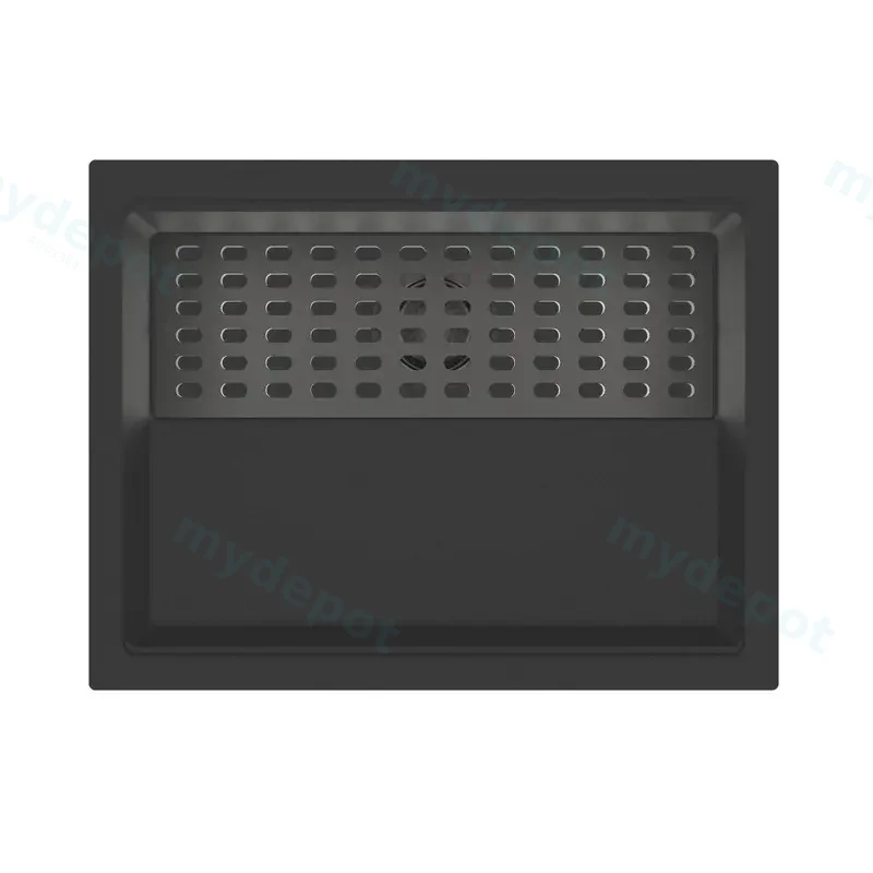 Black Carysil Harmony Big Bowl Granite Single Bowl Stone Kitchen Sink 610*457*253mm(With Bottom Grid & Colander)