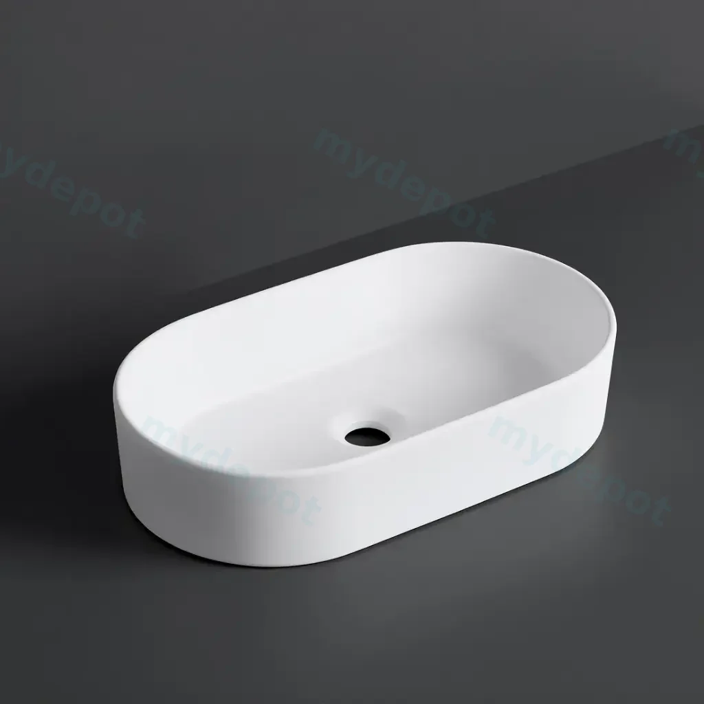 520*300*120mm Matte White Above Counter Basin(32mm Nonoverflow)
