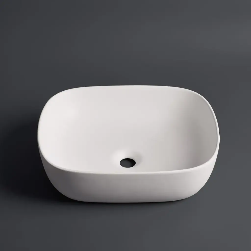 485*395*145mm Matte White Above Counter Basin(32mm Nonoverflow)