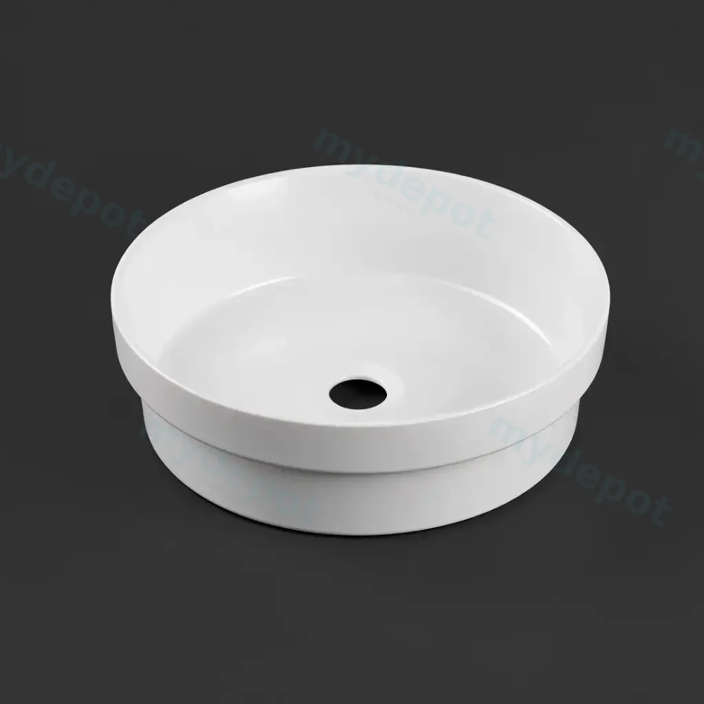 400*400*145mm Gloss White Insert Basin(32mm Nonoverflow)