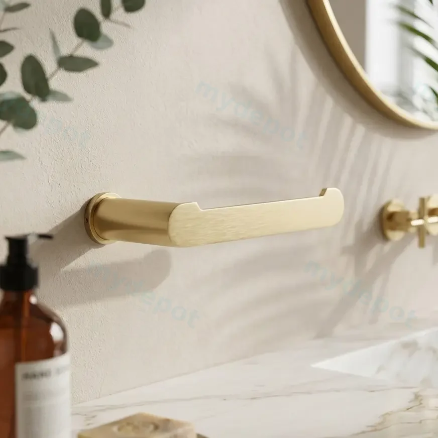 [41764] RUSHY Series Brushed Brass Toilet Paper Holder