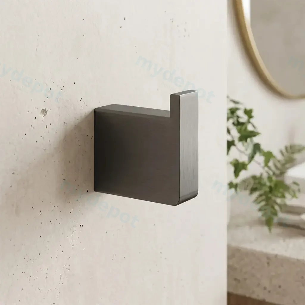 [41800] IVANO Series Gun Metal Grey Robe Hook