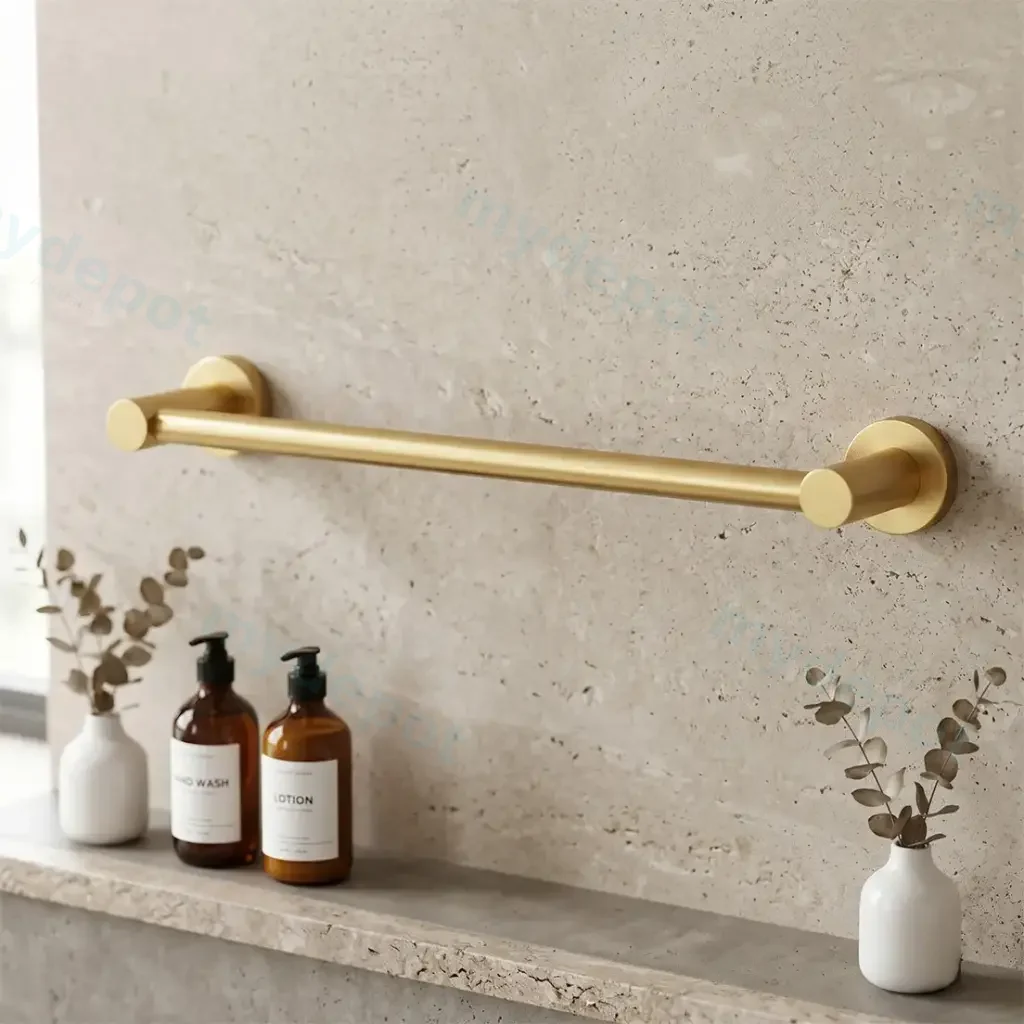 [41853] LUCID PIN Series Brushed Brass Hand Towel 300mm