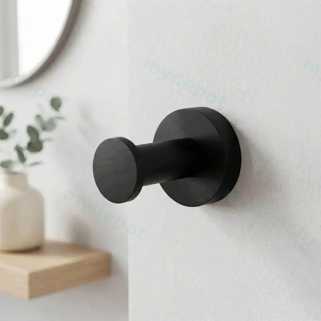 [41862] LUCID PIN Series Black Robe Hook