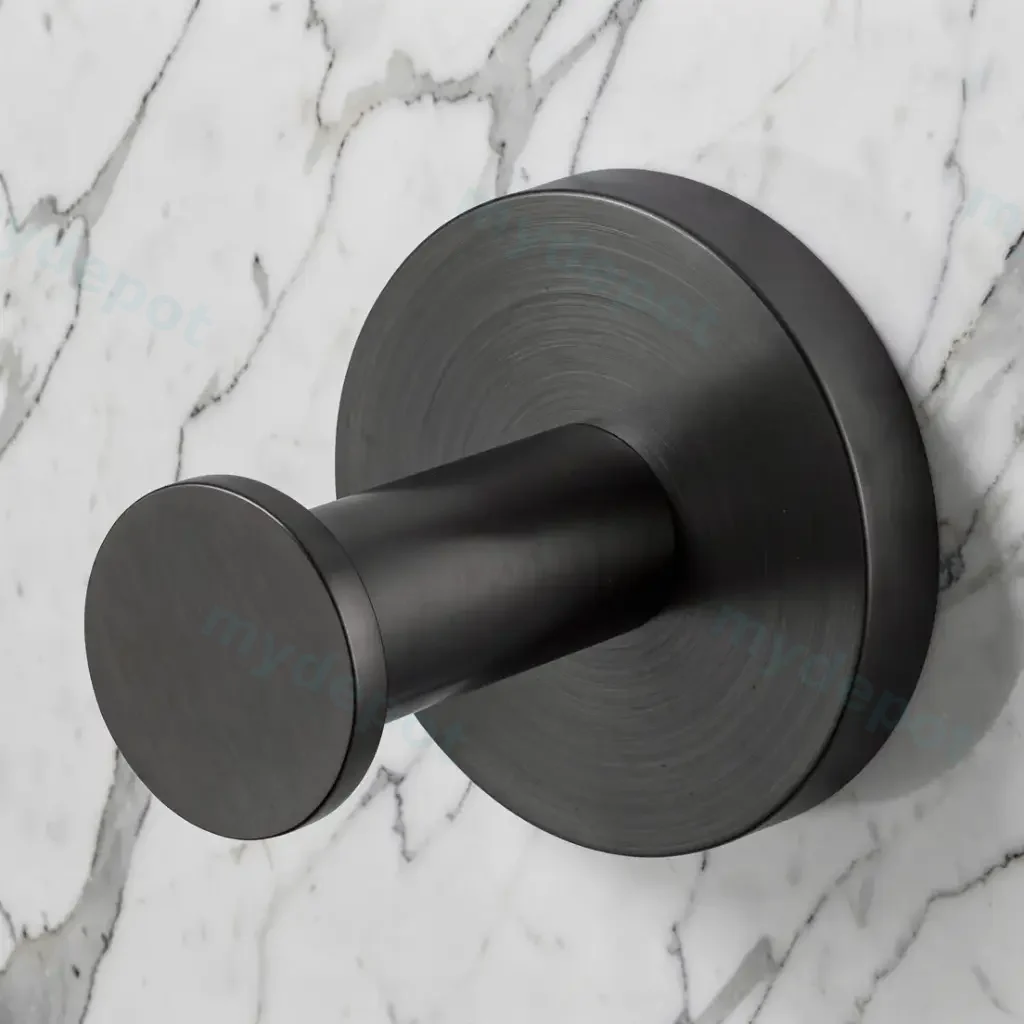 [41865] LUCID PIN Series Gun Metal Grey Robe Hook