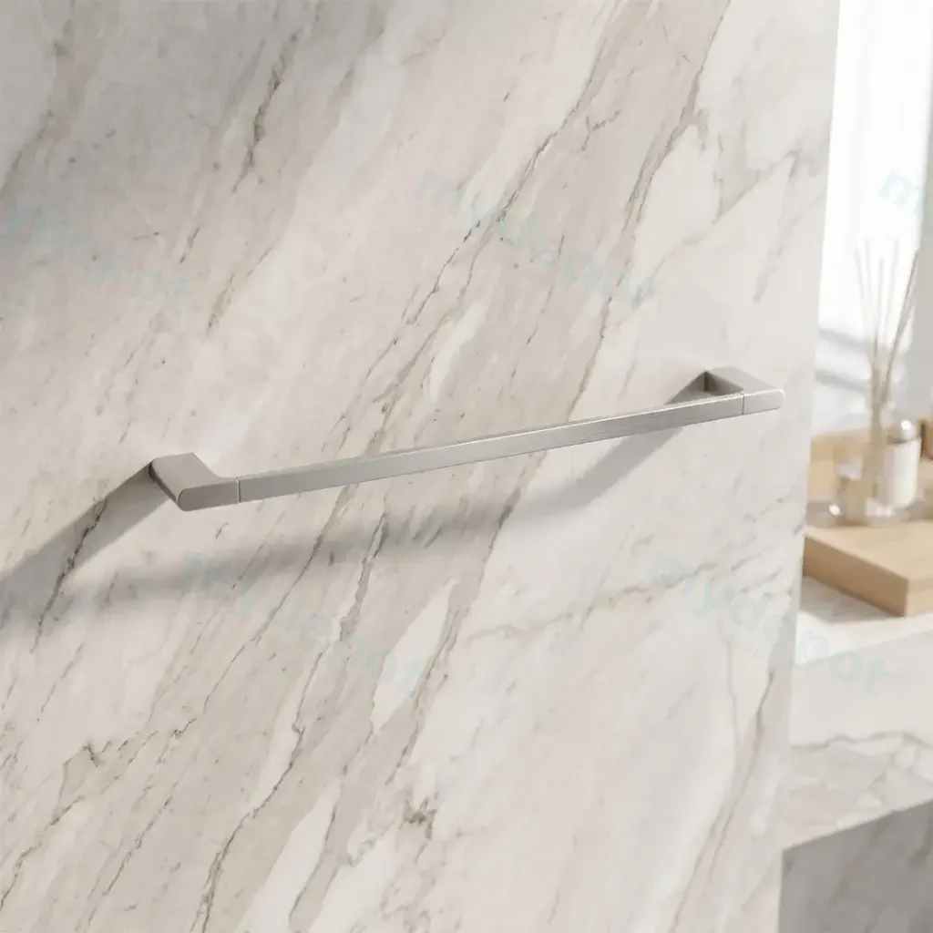 [41886] VOG Series Brushed Nickel Single Towel Rail 600mm