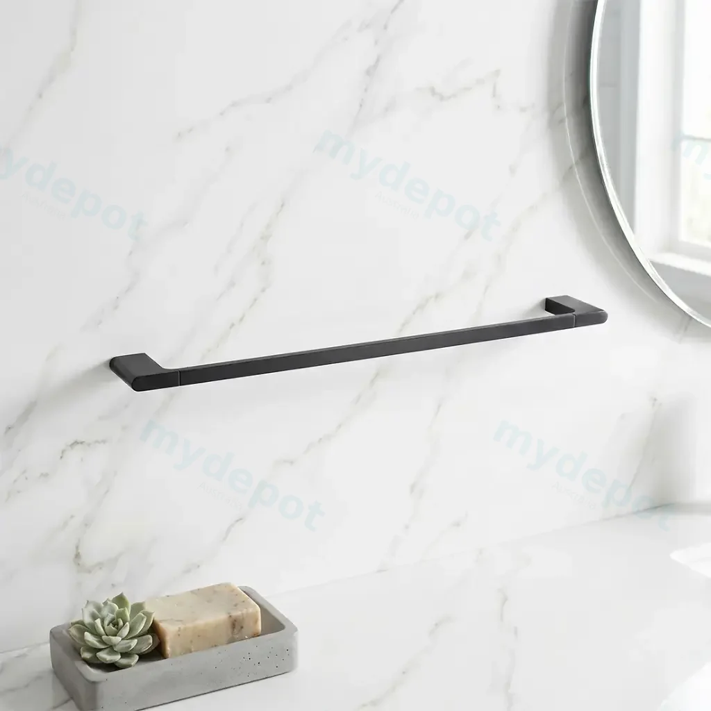 [41887] VOG Series Gun Metal Grey Single Towel Rail 600mm