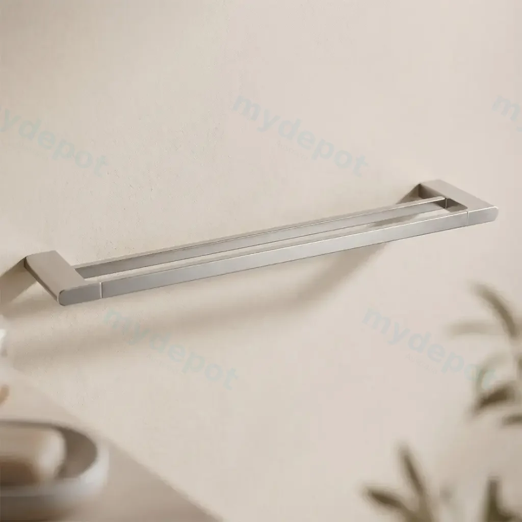 VOG Series Brushed Nickel Double Towel Rail 800mm