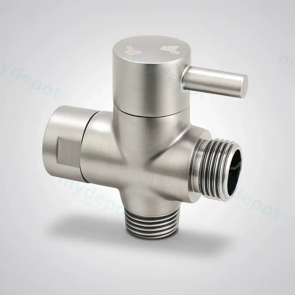 Brushed Nickel Brass Bidet Diverter