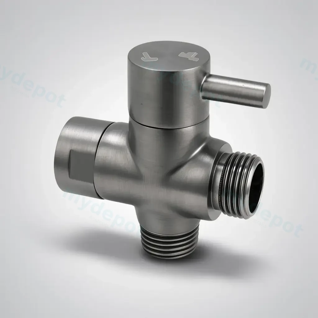 Brushed Gun Metal Grey Brass Bidet Diverter