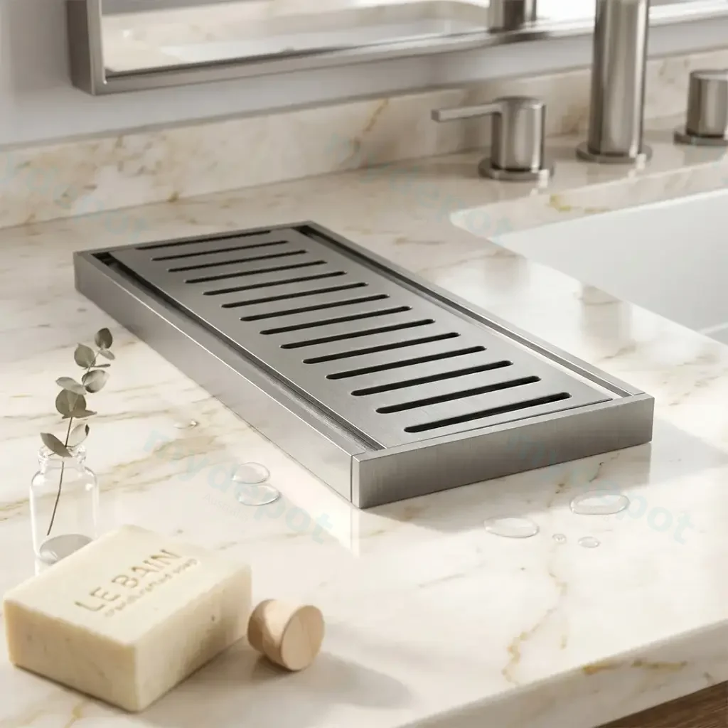 100*100*21mm Muses Gun Metal Grey Ezy Flow Floor Grate(Maximum 5600mm,80mm Waste)