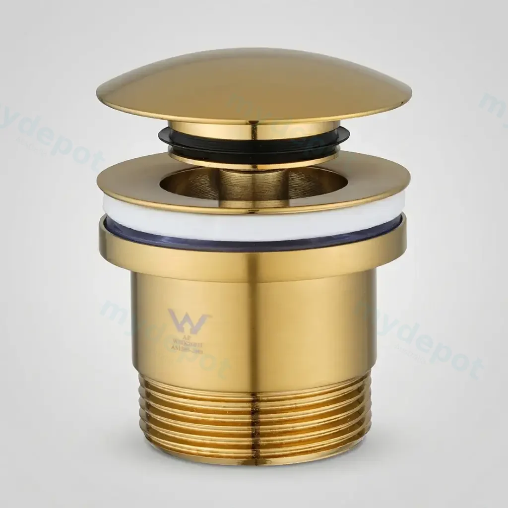 Brushed Brass Universal Basin/Bathtub Pop Up Waste