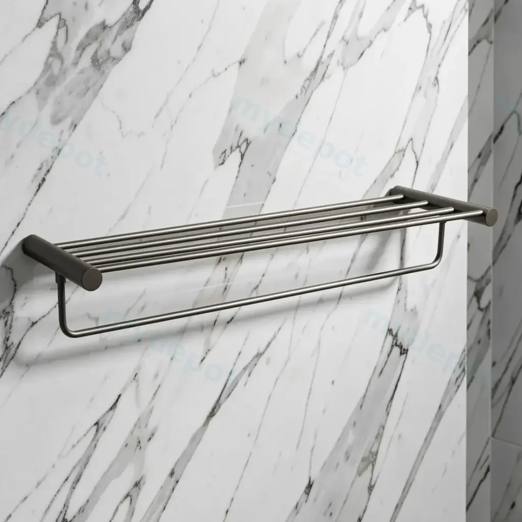 Gun Metal Grey Shower Shelf