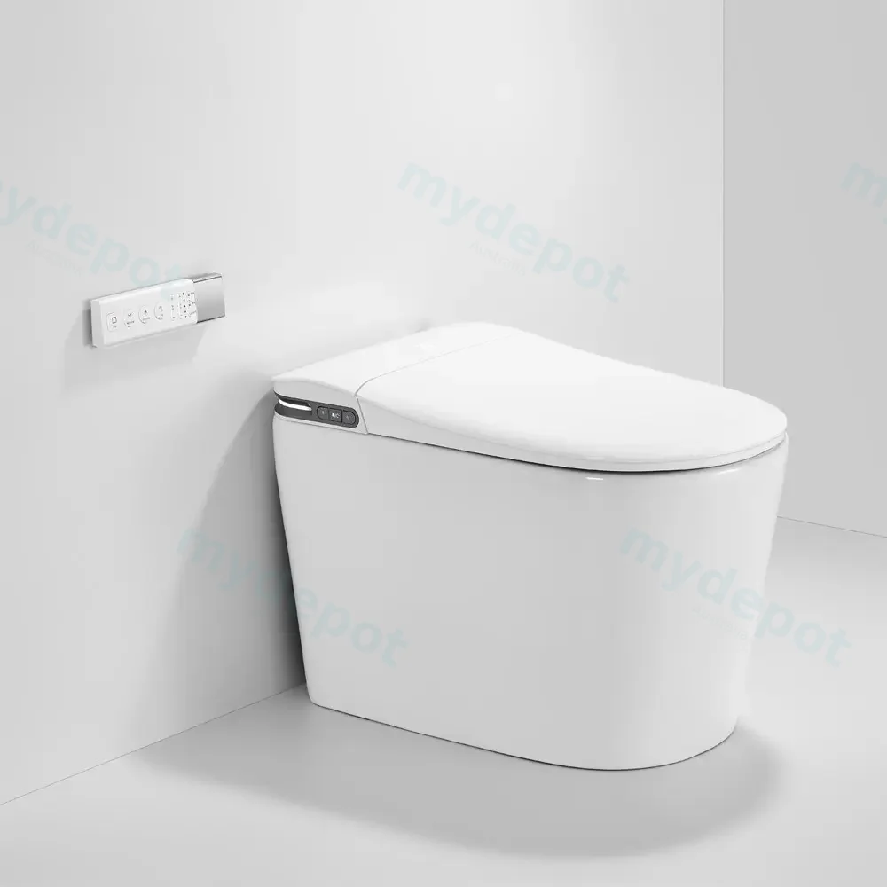 684*390*473mm White Instant Heating Jet Siphon Type Flushing Smart Toilet
